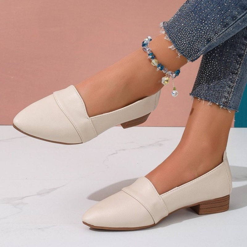 Casual Sandal Leather - Zapatos sin cordones para mujer, planos,