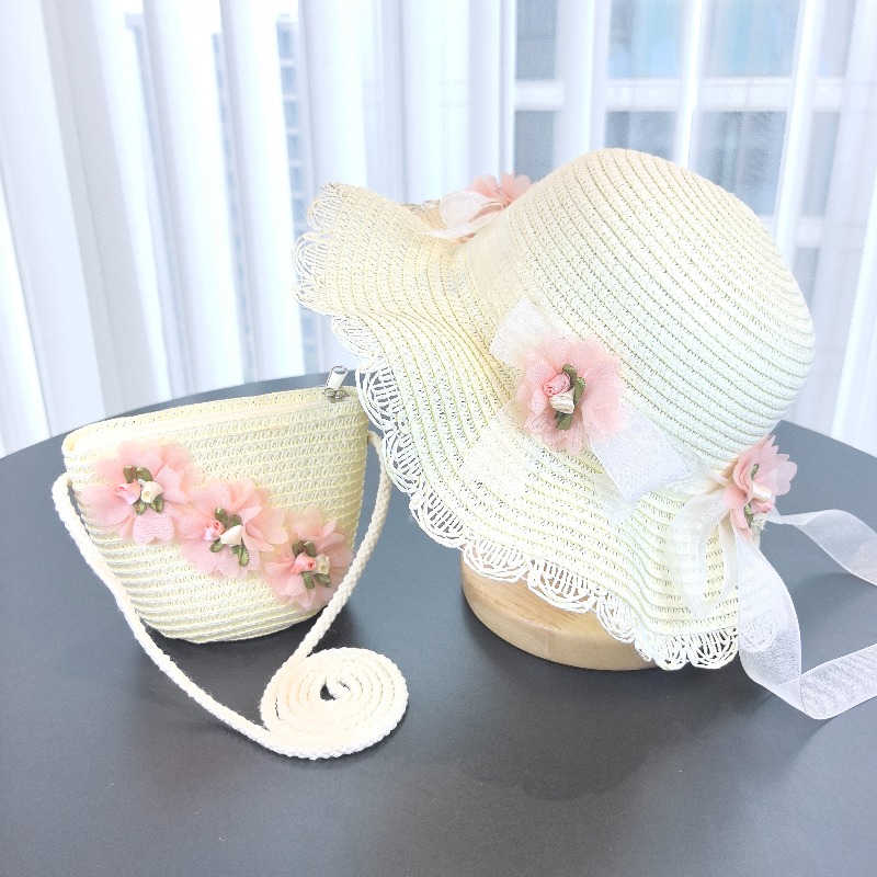 Bucket Hat Straw - Sombrero de Paja de 2 Piezas